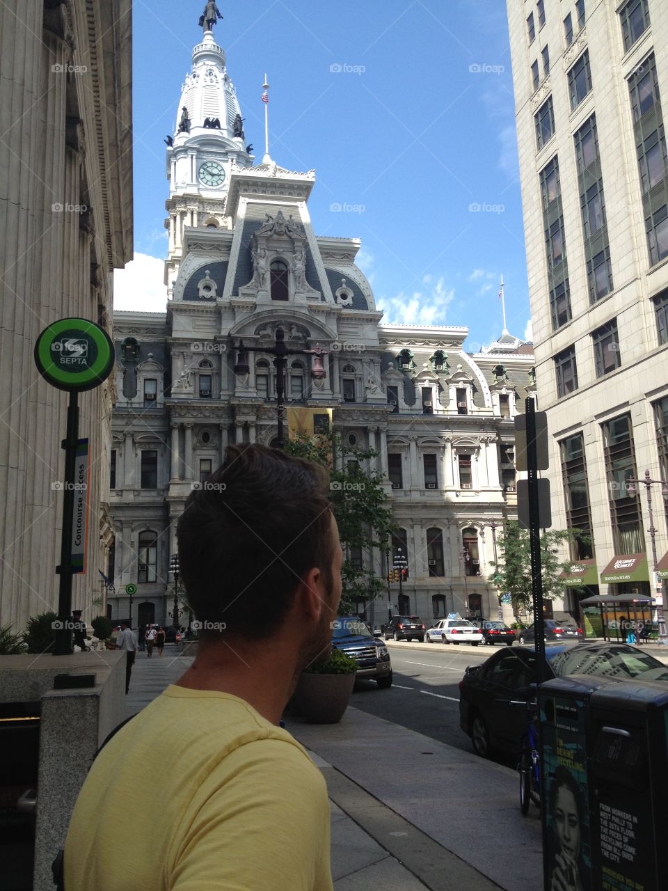 Looking up in downtown . Looking up in downtown of Philly