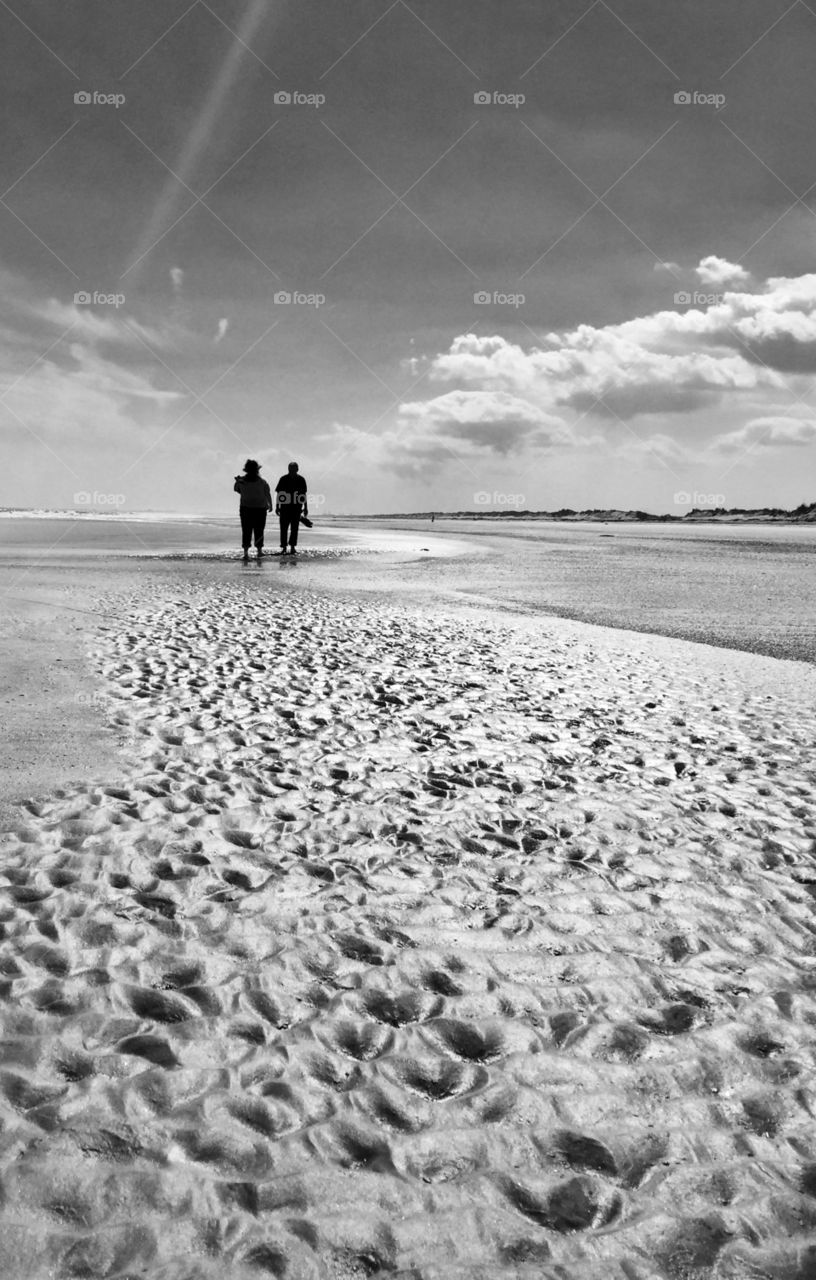 Beach walk in North Florida