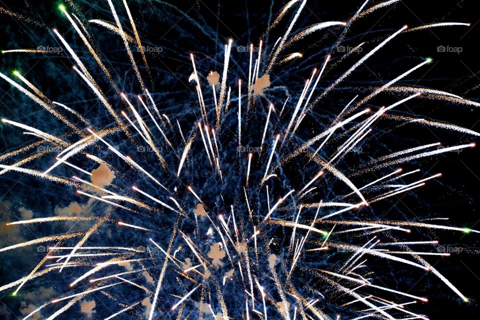 fireworks, a big explosion