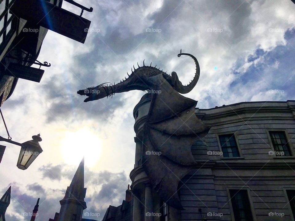 Dragon over Gringotts