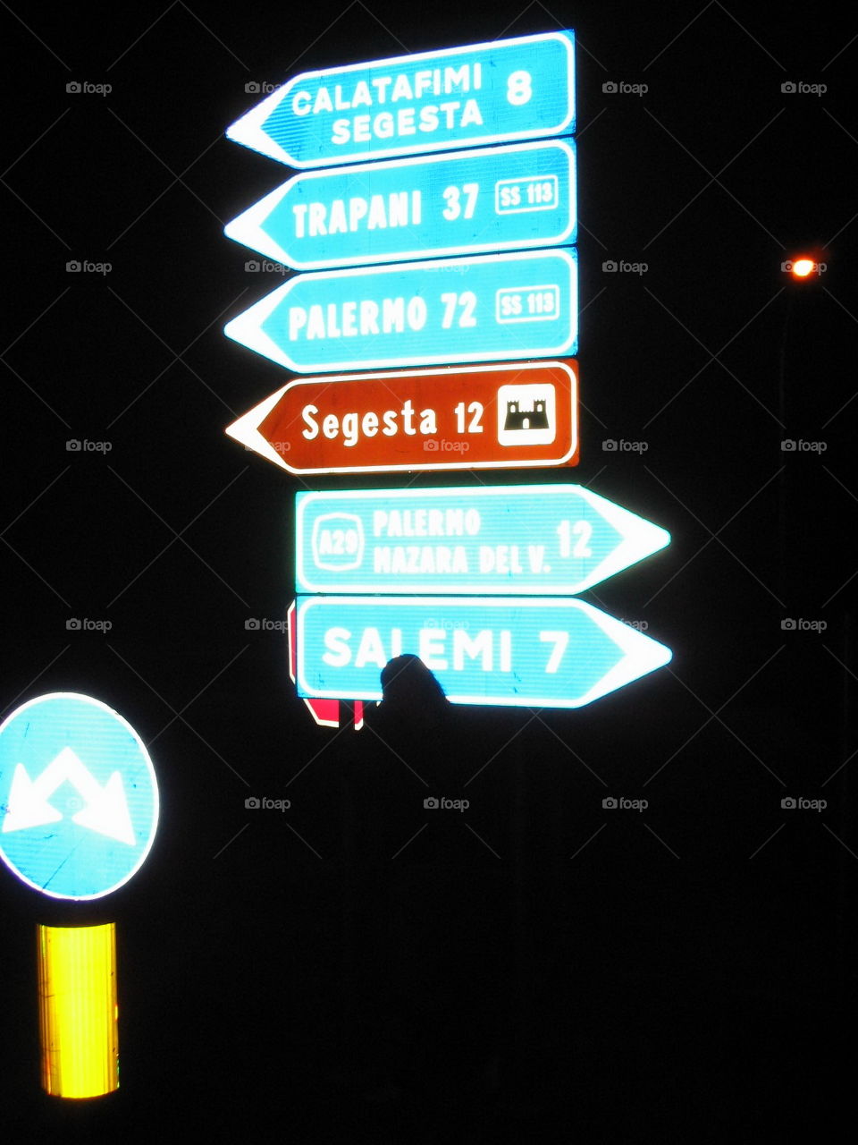 road signs Italy