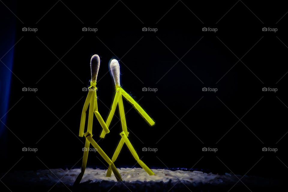 creative walking figure