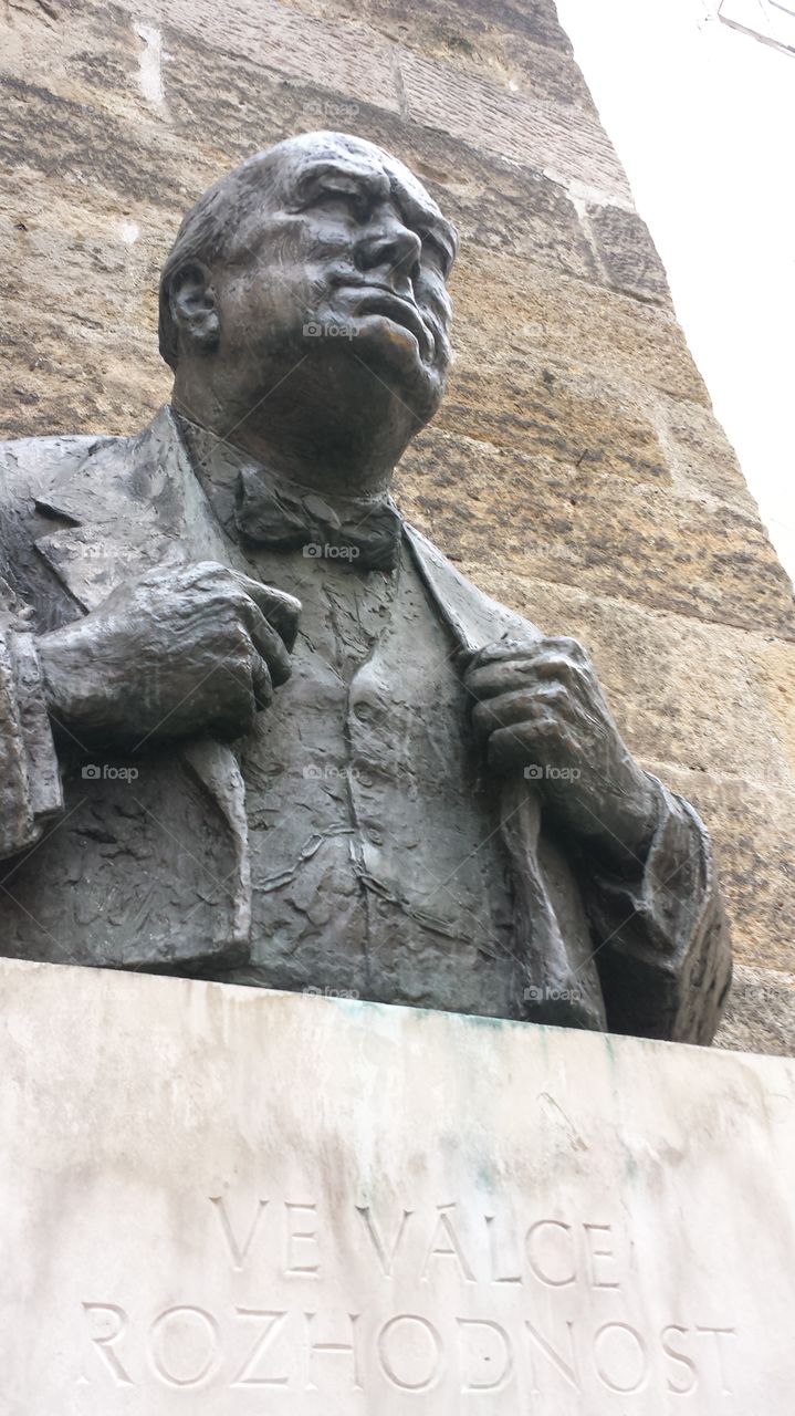 statue man. prague czech republic europe February
