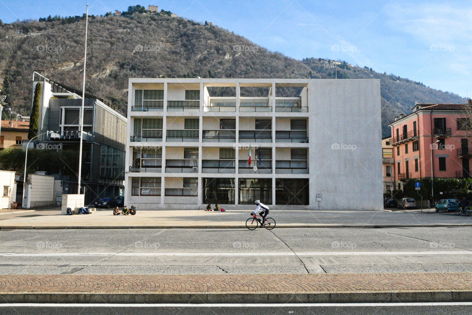 Casa del Fascio, one of the masterpieces of the Rationalist architecture - Como, Lombardy, Italy.