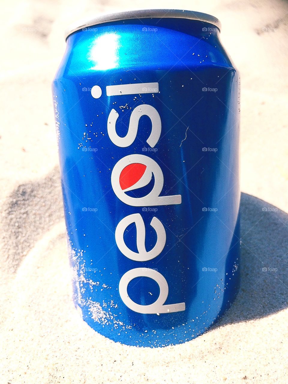 Pepsi in the sand