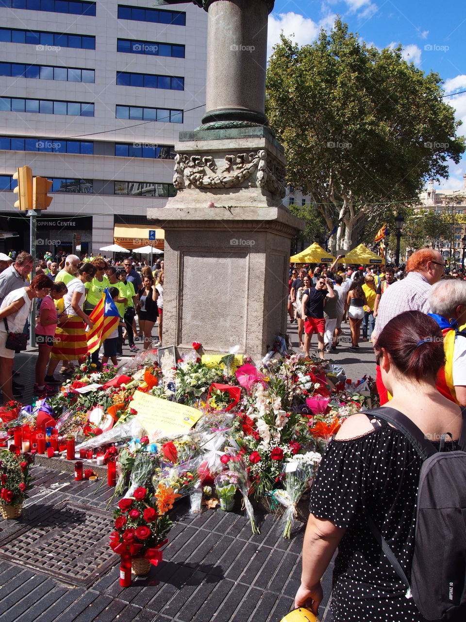 homenaje a las víctimas del atentado en las Ramblas de Barcelona 2017
