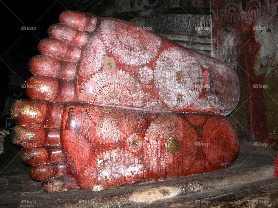 dambulla buddhas feet cave temple dambulla sri lanka by jpt4u