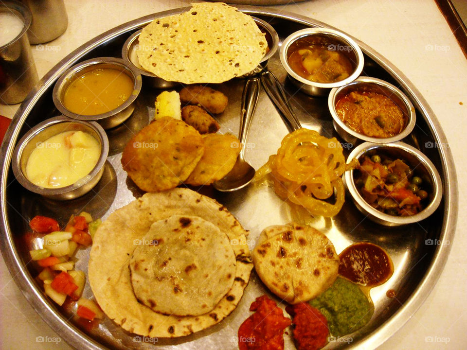 Indian food plate - "Thali"