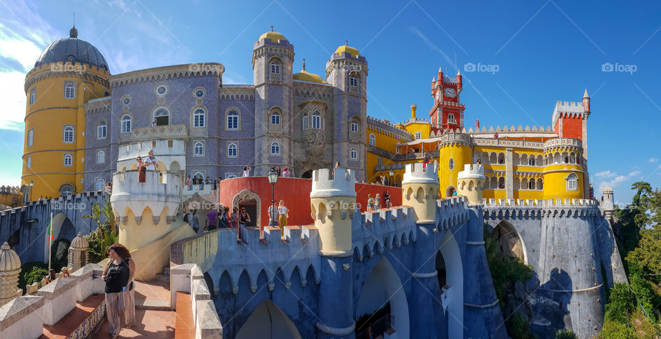 colourful magical disneycastle