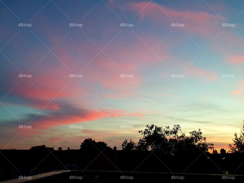 beautiful colored clouds