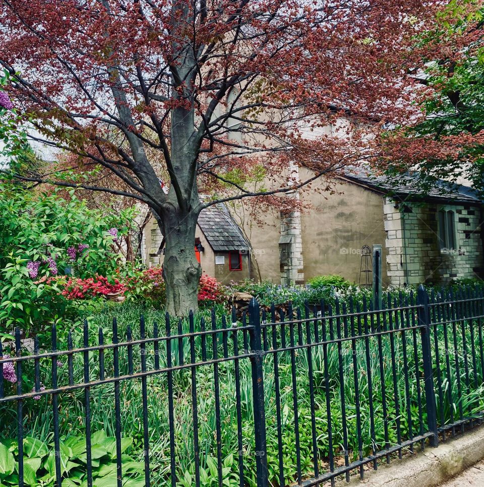 St Mark’s Episcopal Church, Jackson Heights, Queens, springtime 