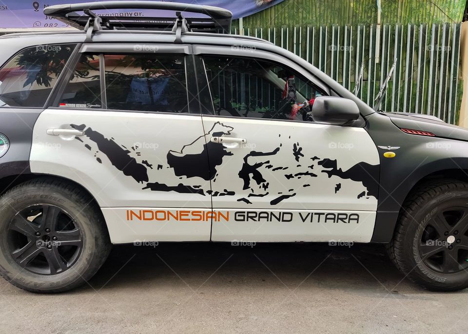 a touring car with modification