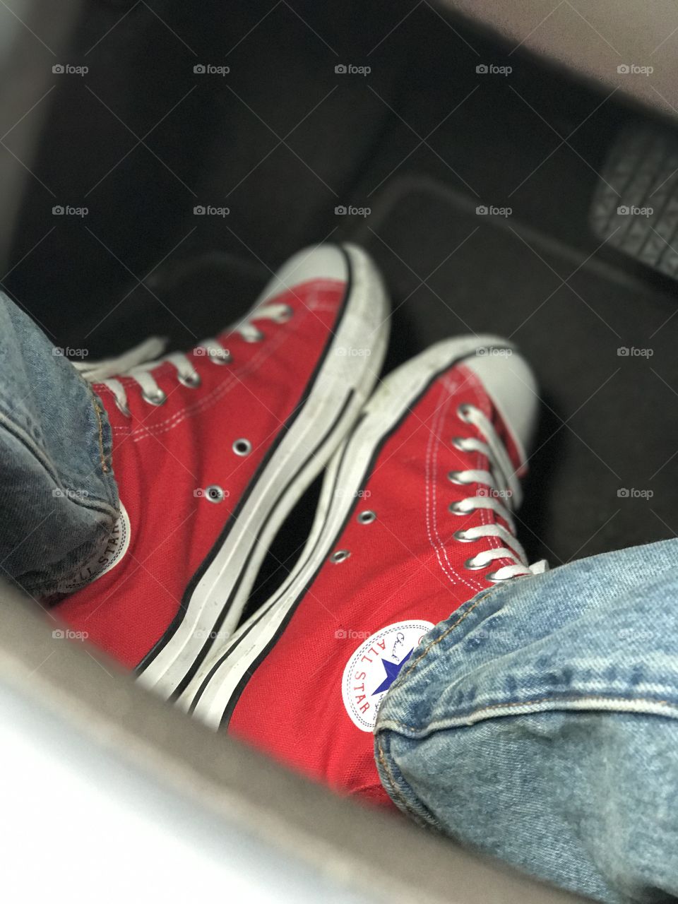 Red Chuck Taylors 