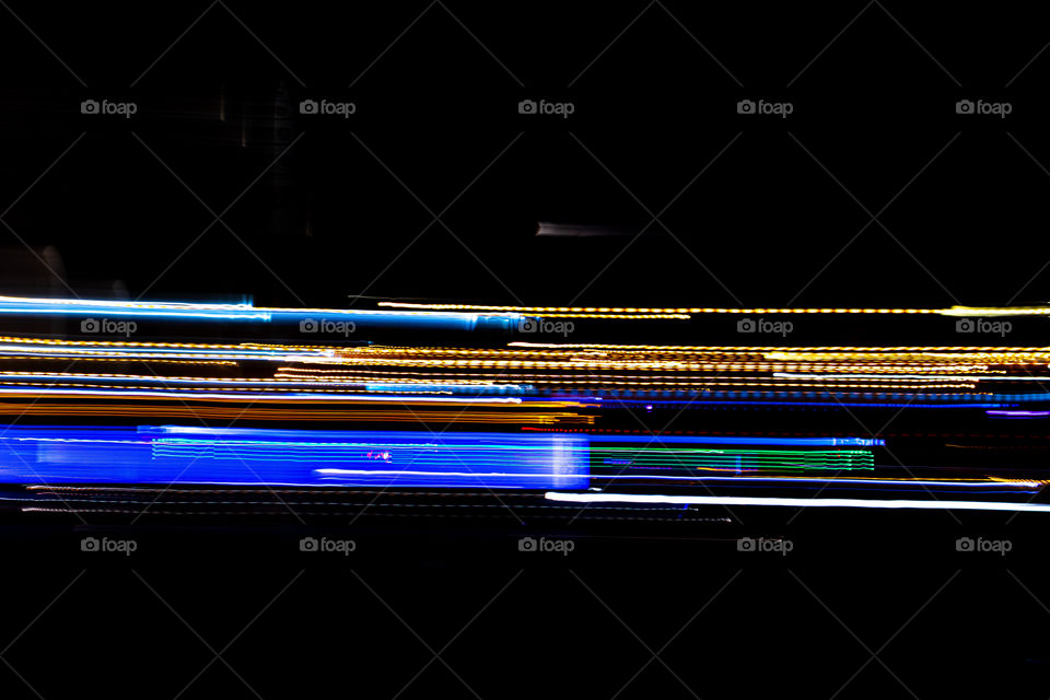 Night lights background, long exposure.