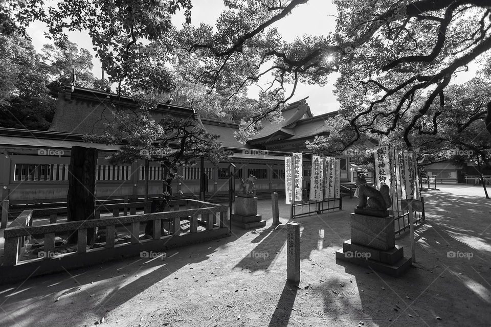 Sumiyoshi shrine in Fukuoka. Japan