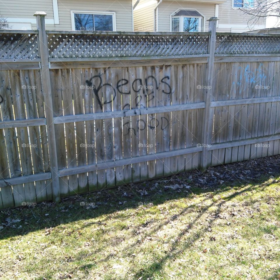fence graffiti
