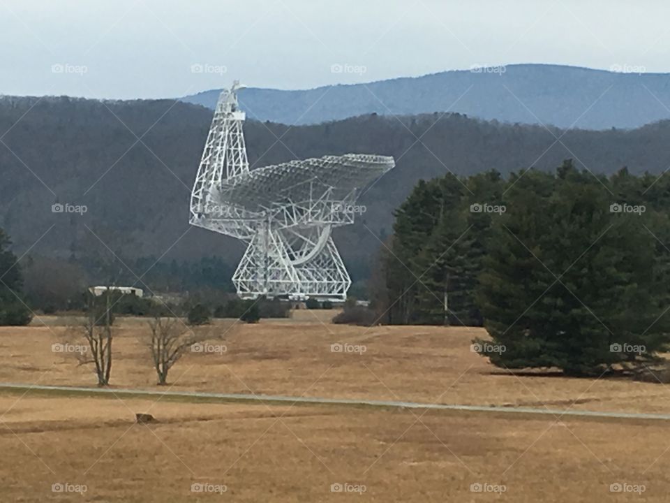 Telescope in West Virginia at Green Bank