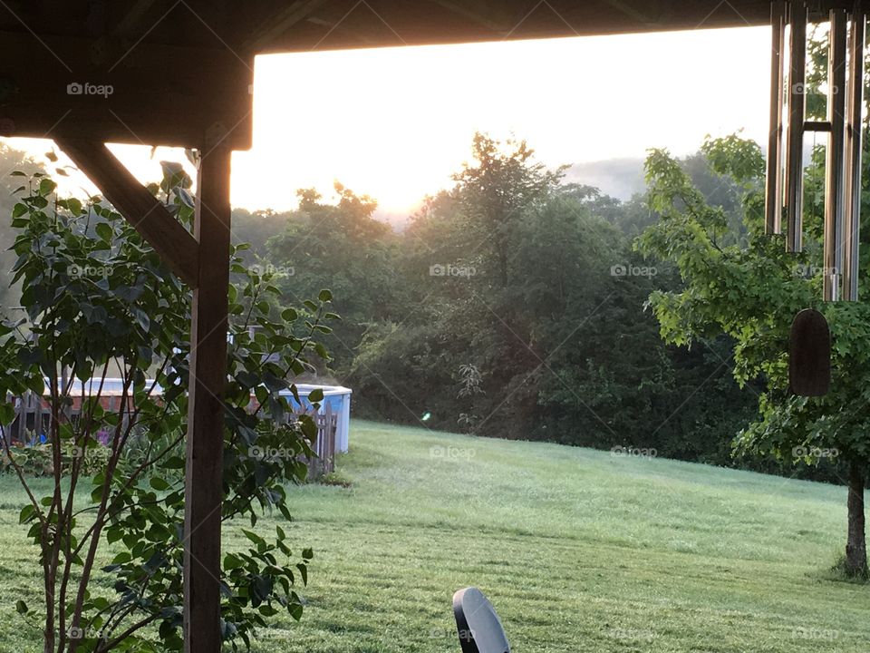 Backyard sunrise 