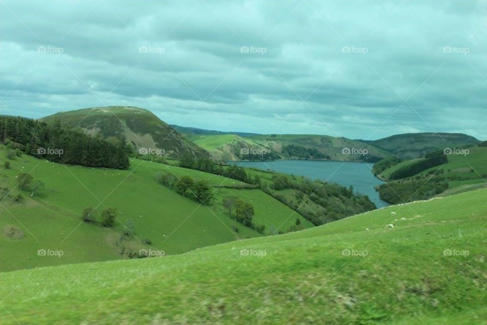 Rolling hills of Wales