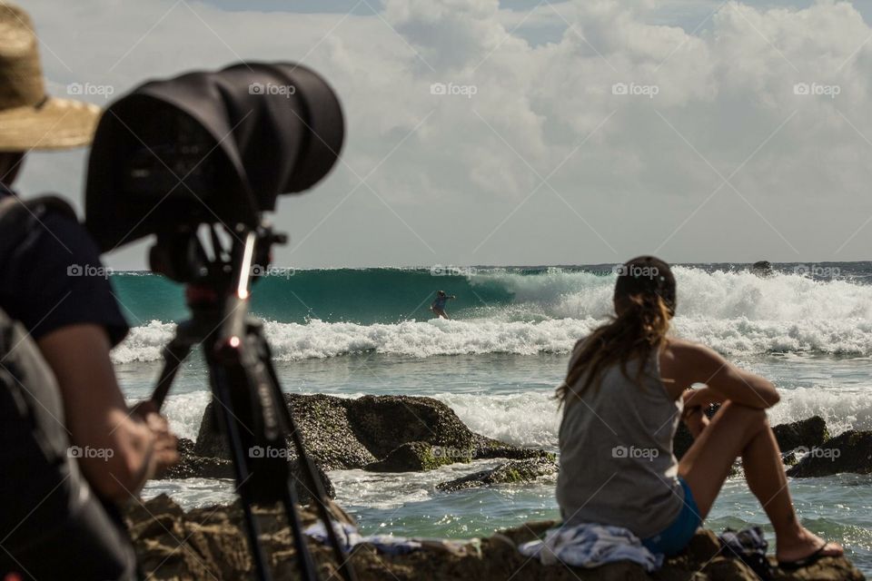 Surfer at Coolangatta, Gold Coasts Quiksilver Pro. 