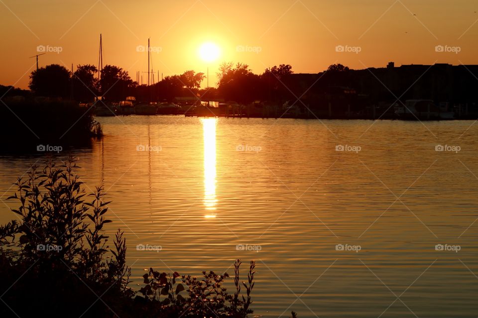 Port Clinton Sun set - Lake Erie 