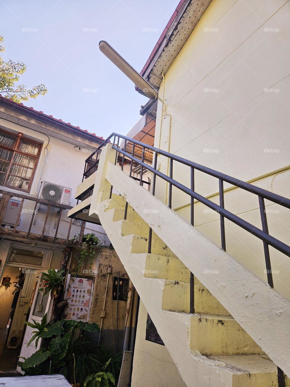 Nostalgic scenery of military village buildings