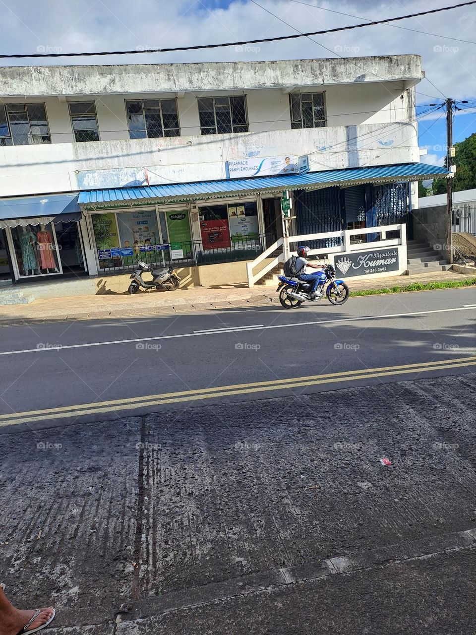 Man riding motorcycle: a way of transportation for long distances