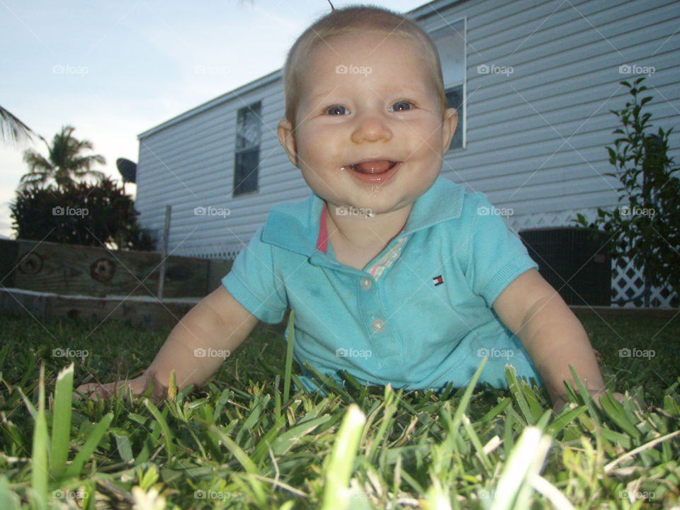 Play time in the grass