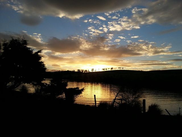 sunset on bruny