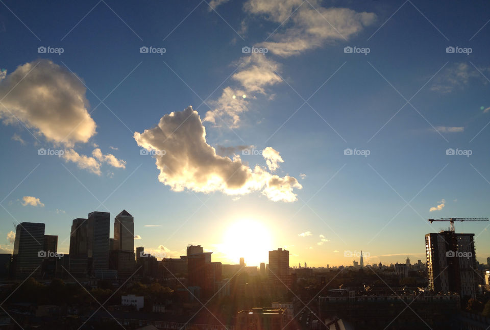 sky city blue sunset by alexchappel