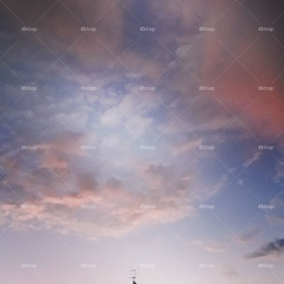 Pink sky.
Taken from my window