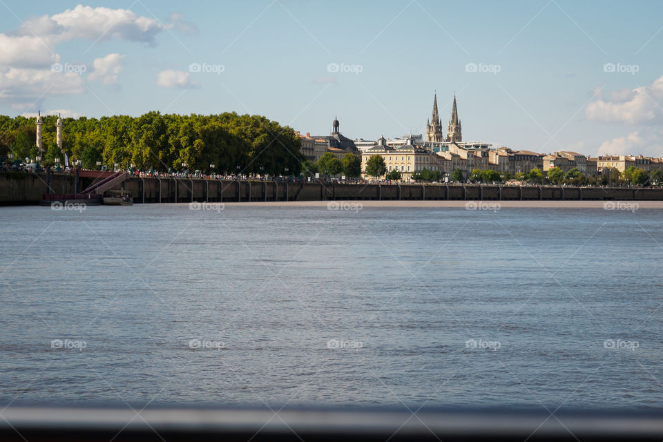 Darwin right bank from the Garonne river in Bordeaux, France 