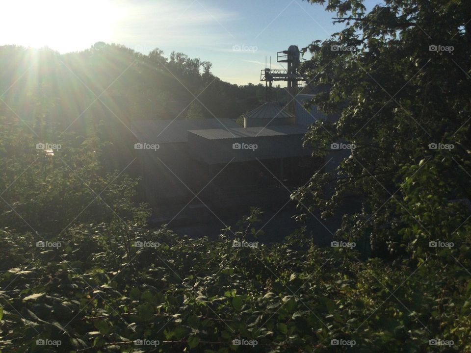 Overlooking a Factory 