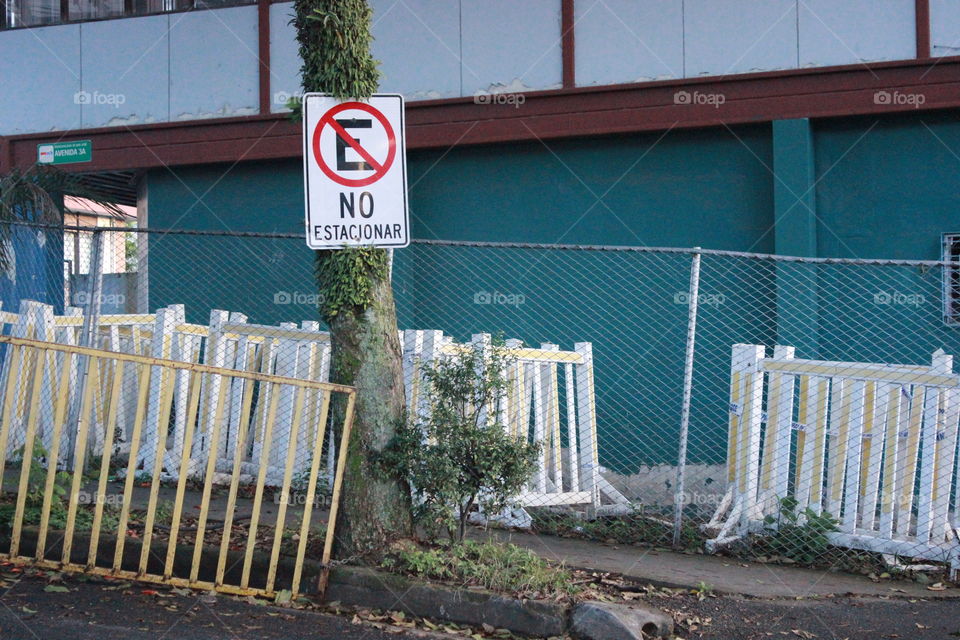 No estacionar ( no parking ) Costa Rica