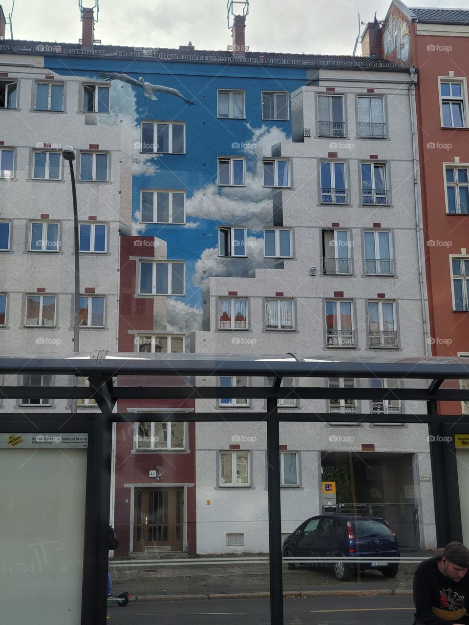 It's fascinating to see the street art on buildings, Berlin has many random spots of color.