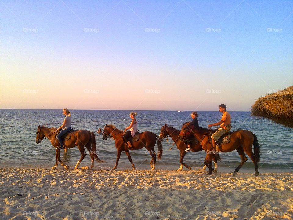 Summer enjoy in the beach 