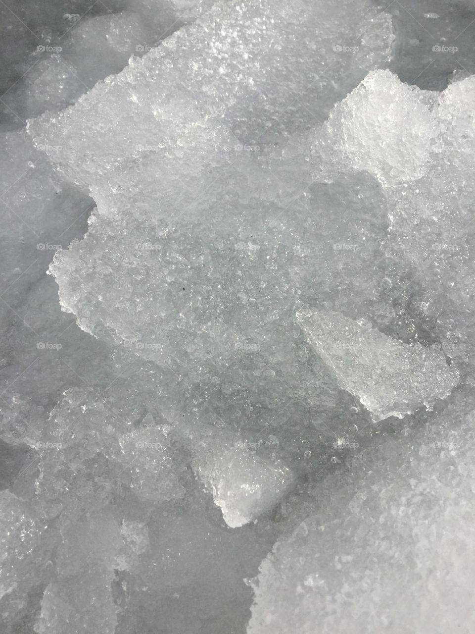 Slushy ice