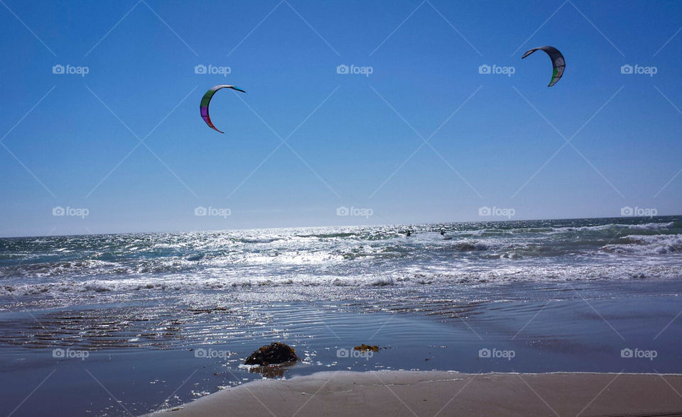 Para surfers Oceano beach Cali. Vacation 2015