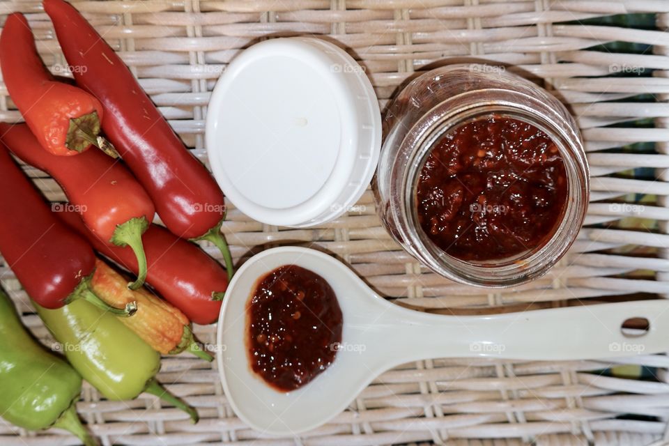 Canning preserving farm fresh peppers