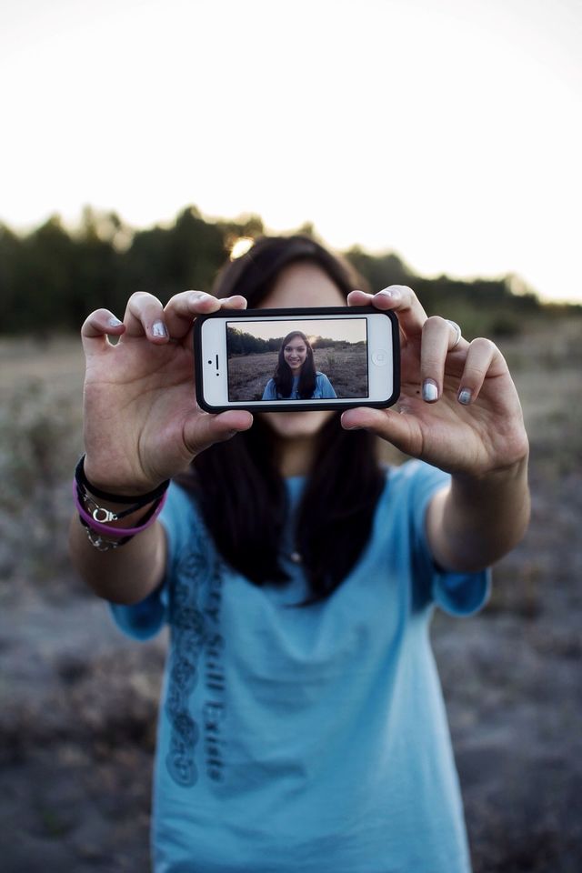 Girl taking a selfie 