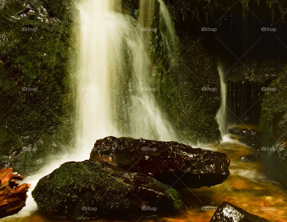 View of waterfall