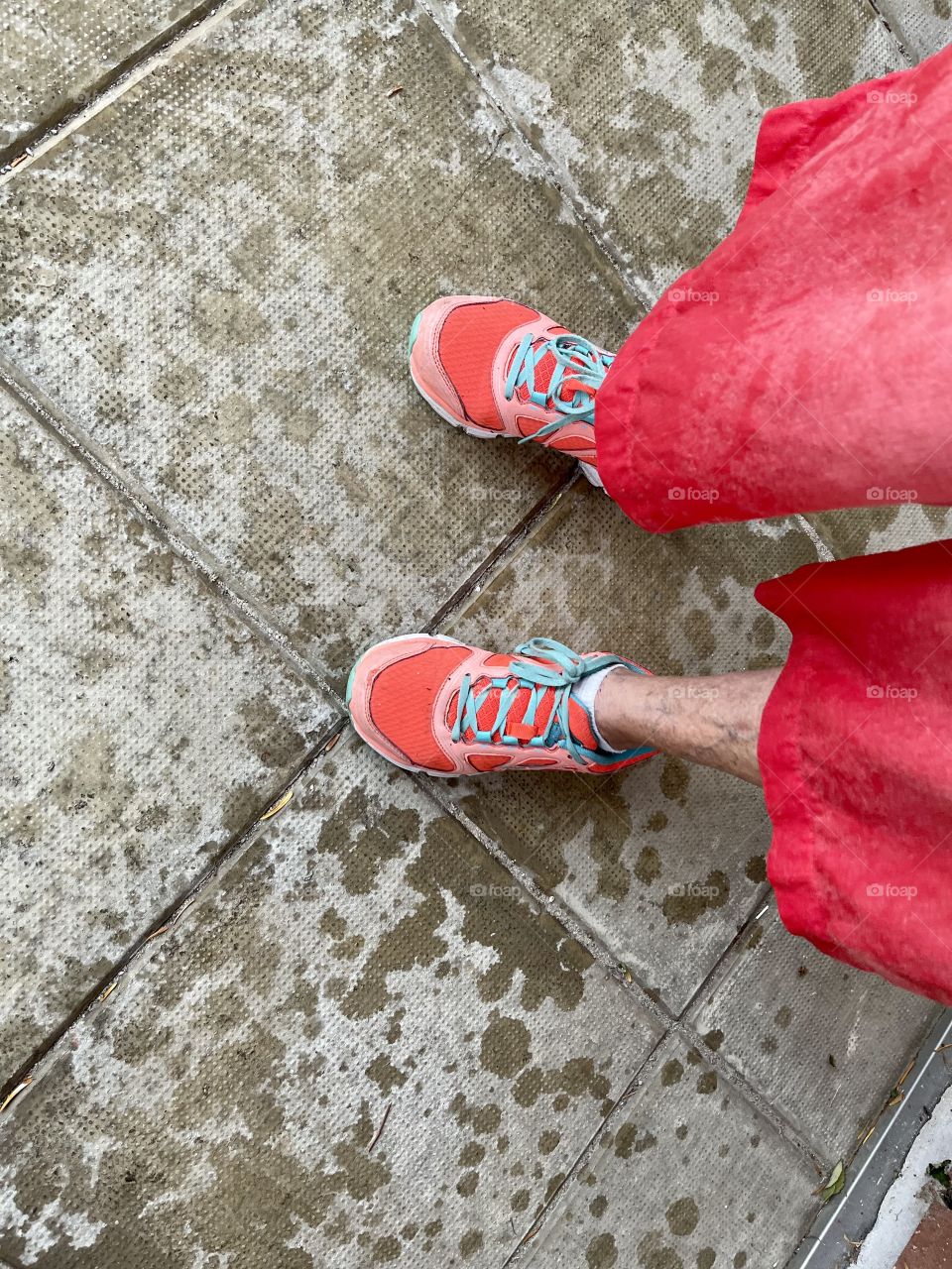 Rain shelter with wet clothes