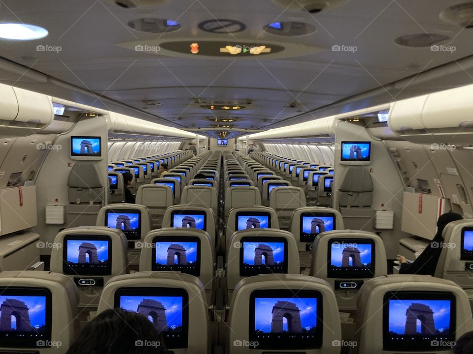 The plane from the inside ✈️