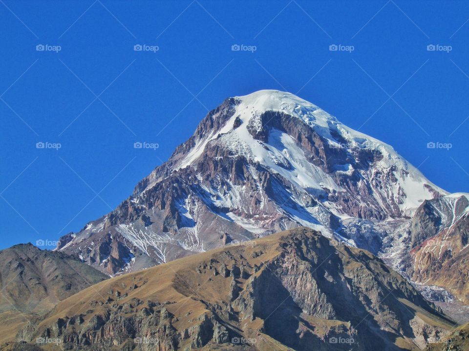 Mountain Mkinvartsveri.
Georgia/Kazbegi