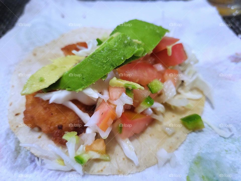 Fish taco lunch