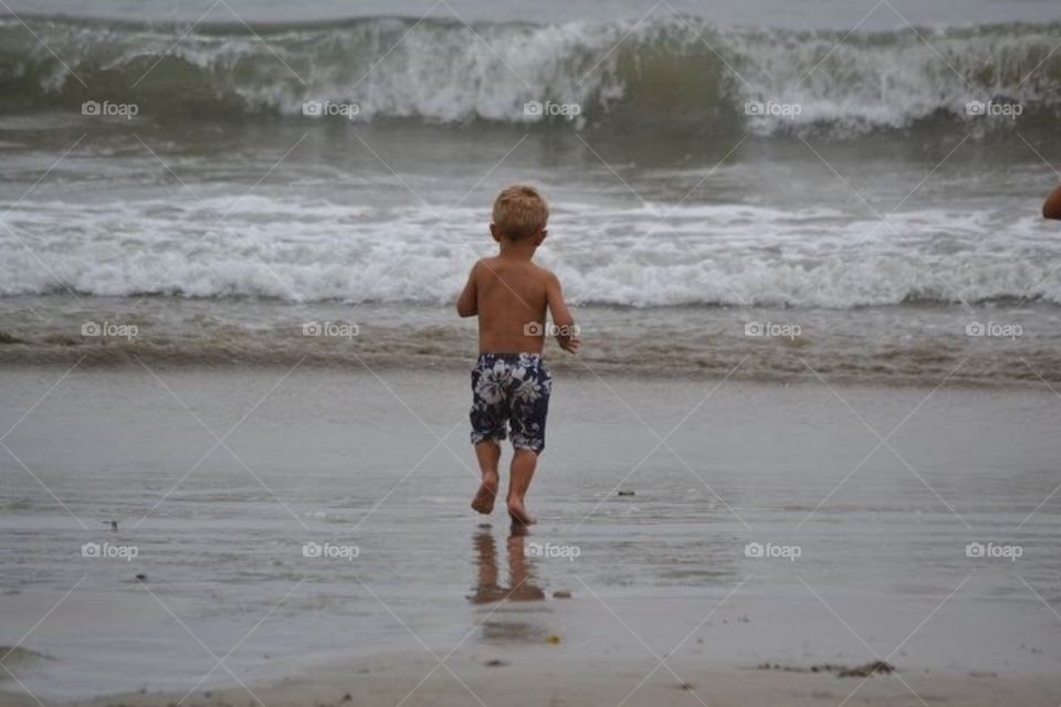 boy at the beach 