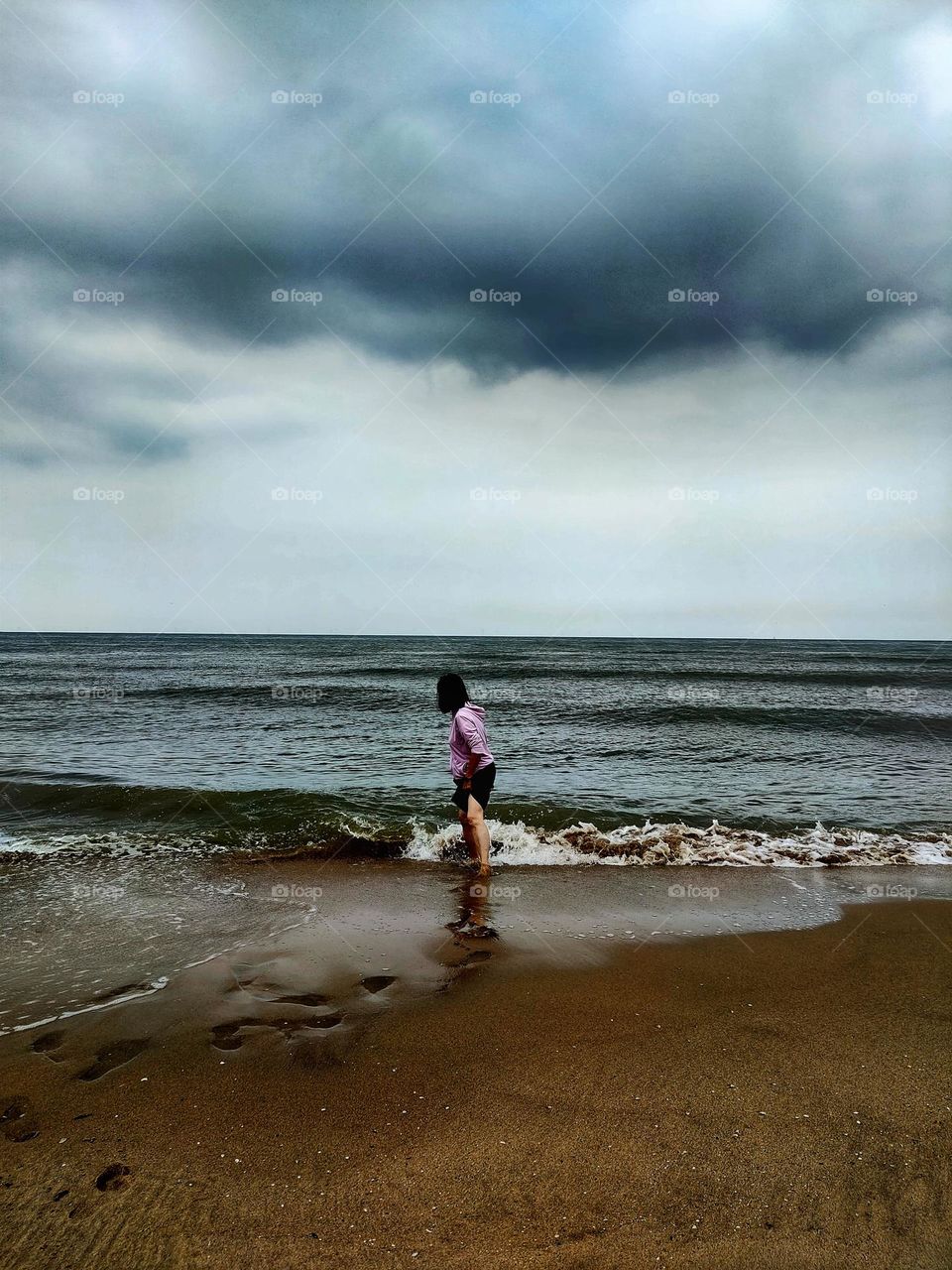 Having fun on the beach