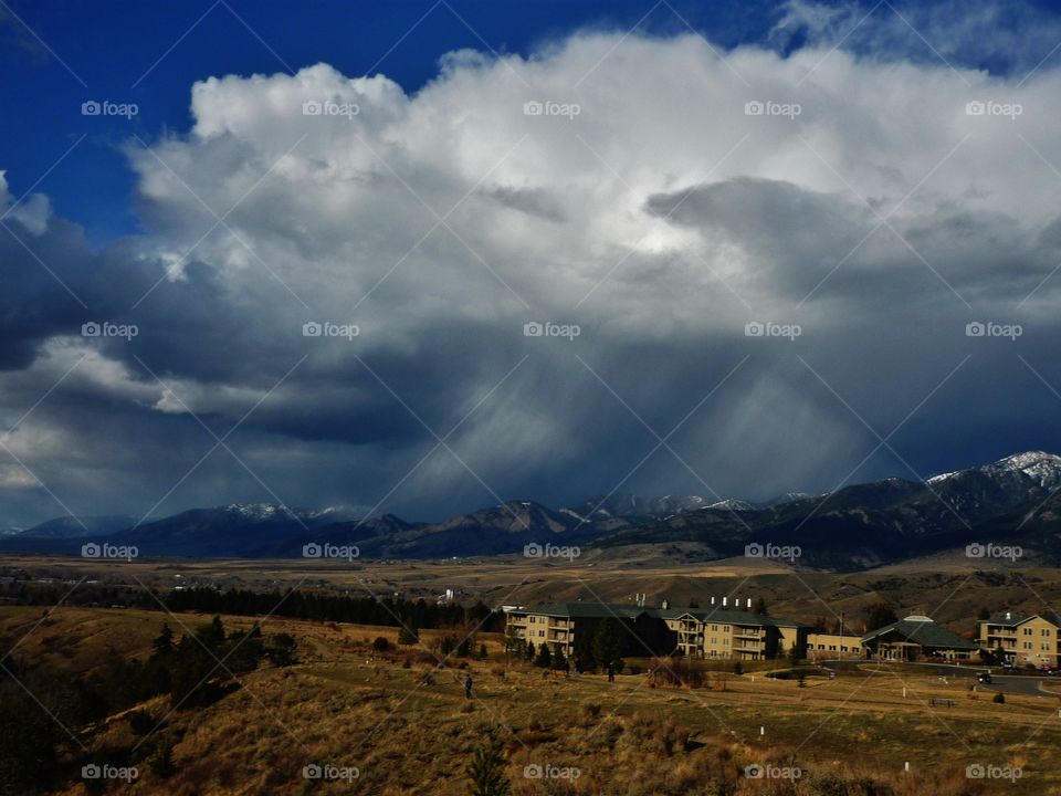 storm over the mountains