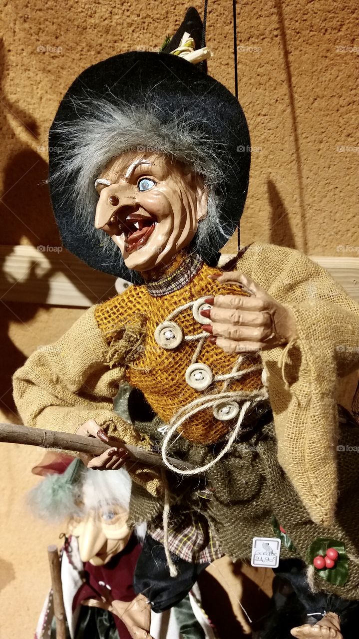 Witch in figurine for Halloween parties