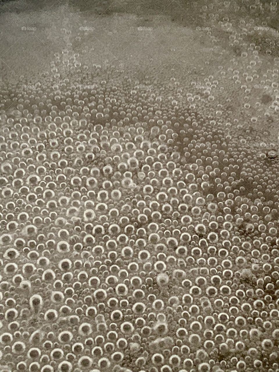 Bubbles in pot of boiling water